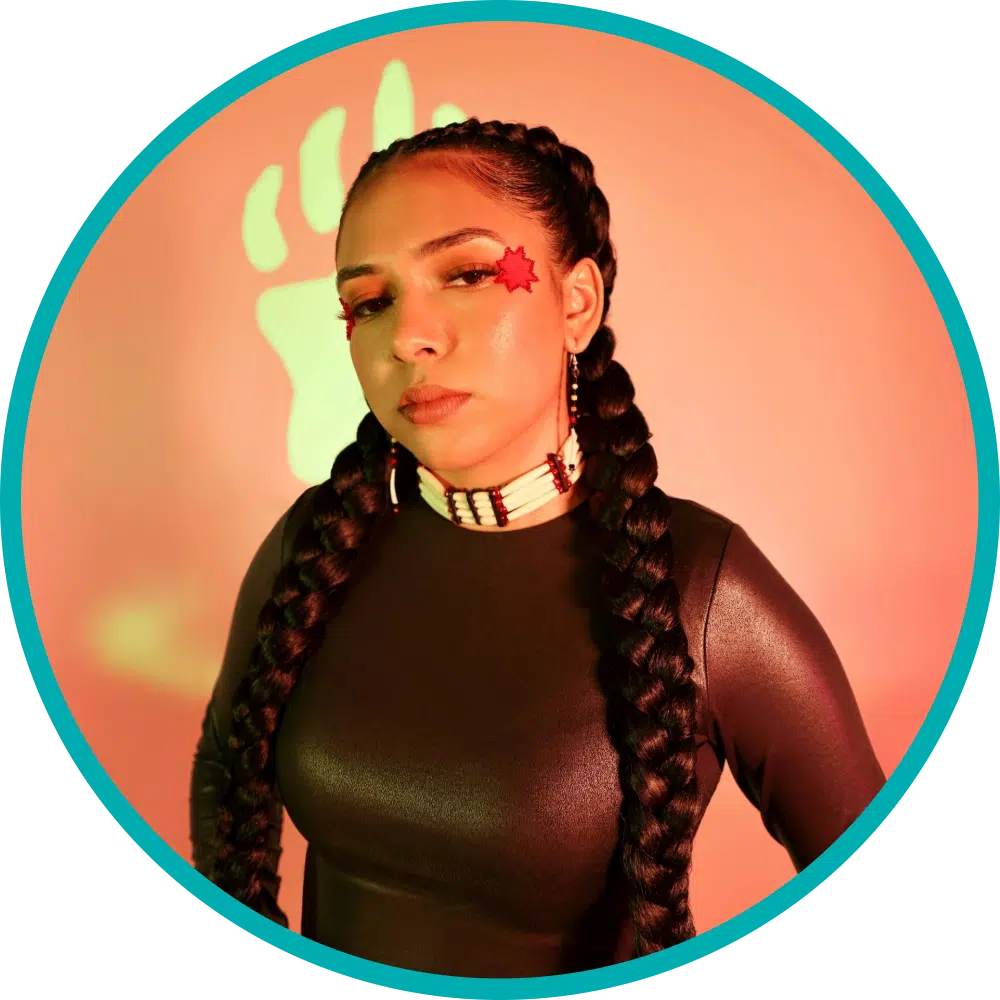 Stella Standingbear – Teal Circle