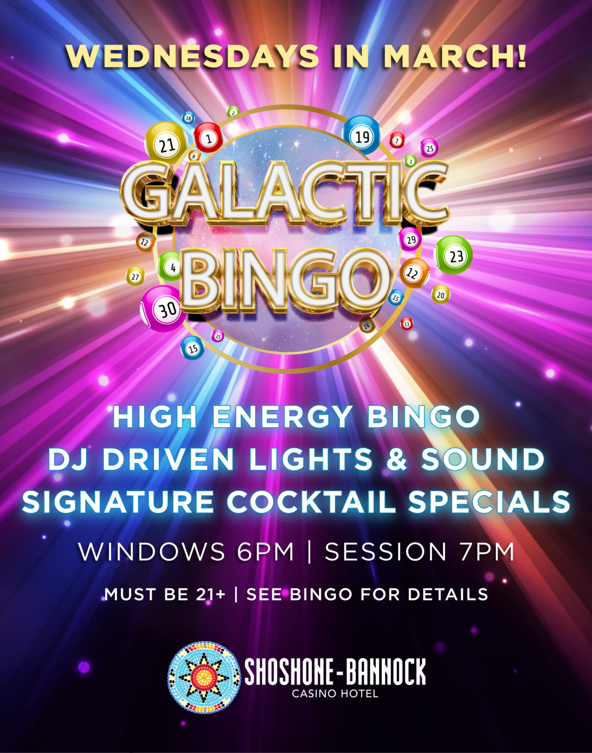 Galactic Bingo - Shoshone-Bannock Casino Hotel